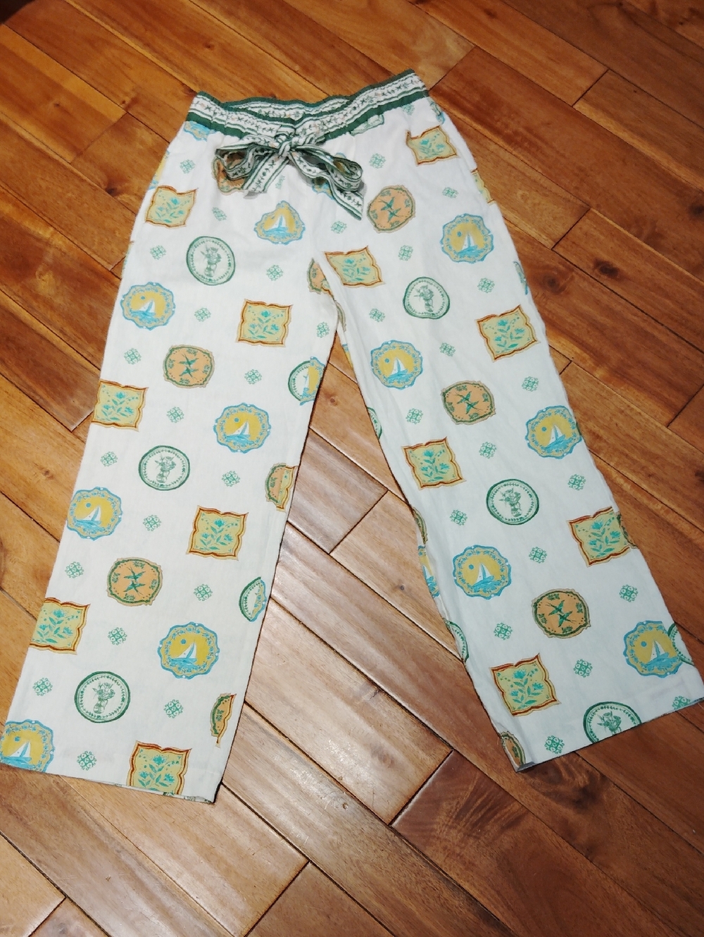 Maison d' Amelie Linen Blend Pull On Trouser Pant - Picture 2 of 9